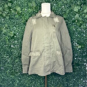 Women's Olive Green Button Up Jacket NWT